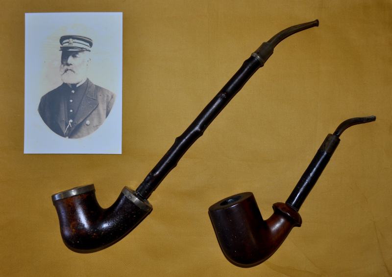 Captain Thomas Brierly and his pipes